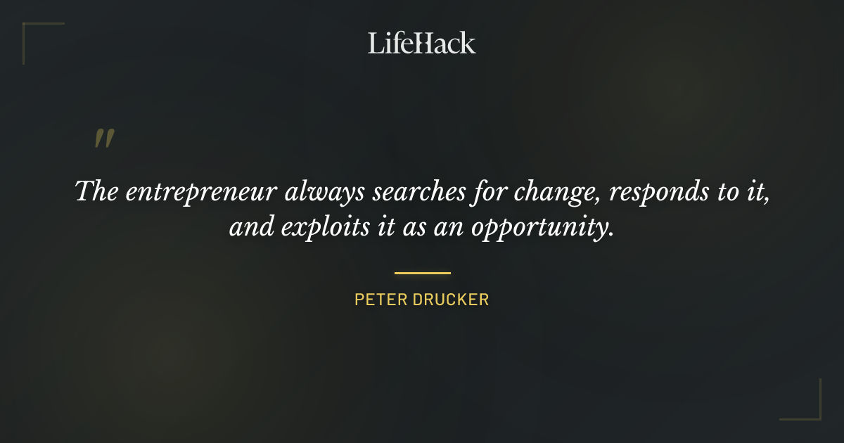 Quote by Peter Drucker