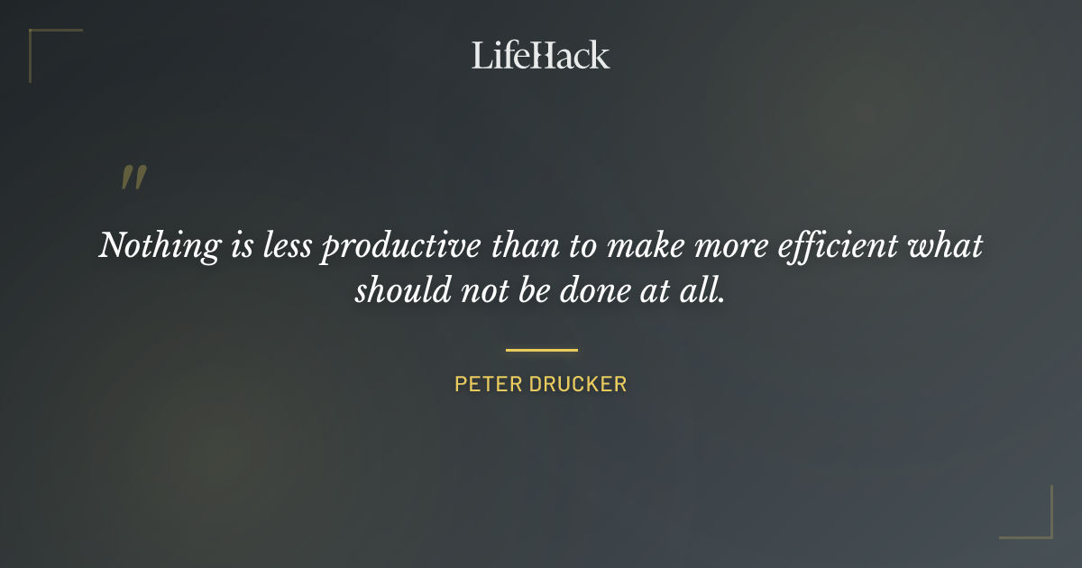 Quote by Peter Drucker