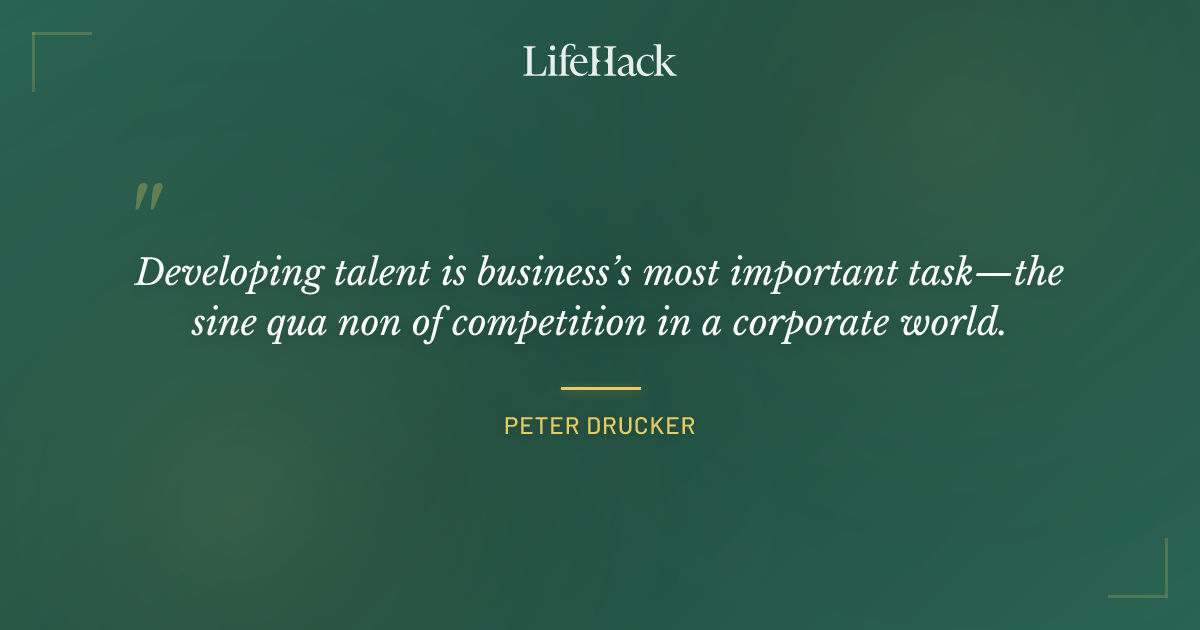 Quote by Peter Drucker