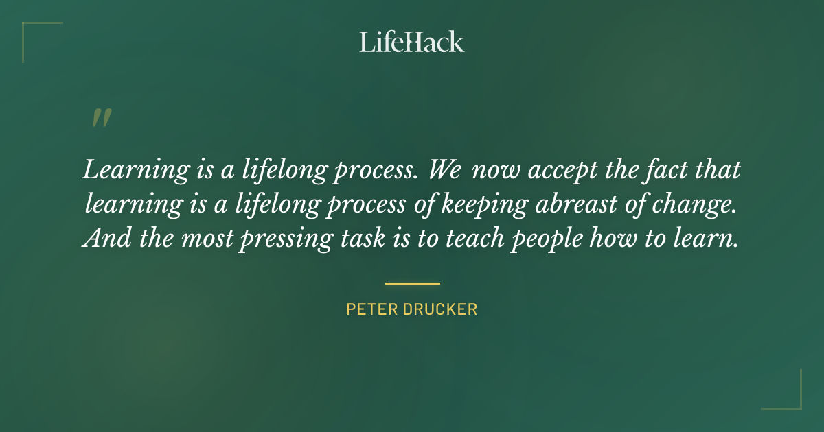 Quote by Peter Drucker