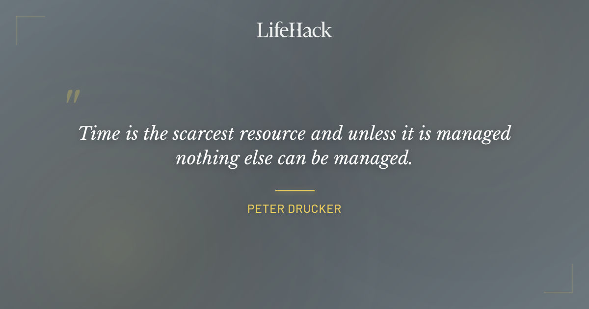 Quote by Peter Drucker