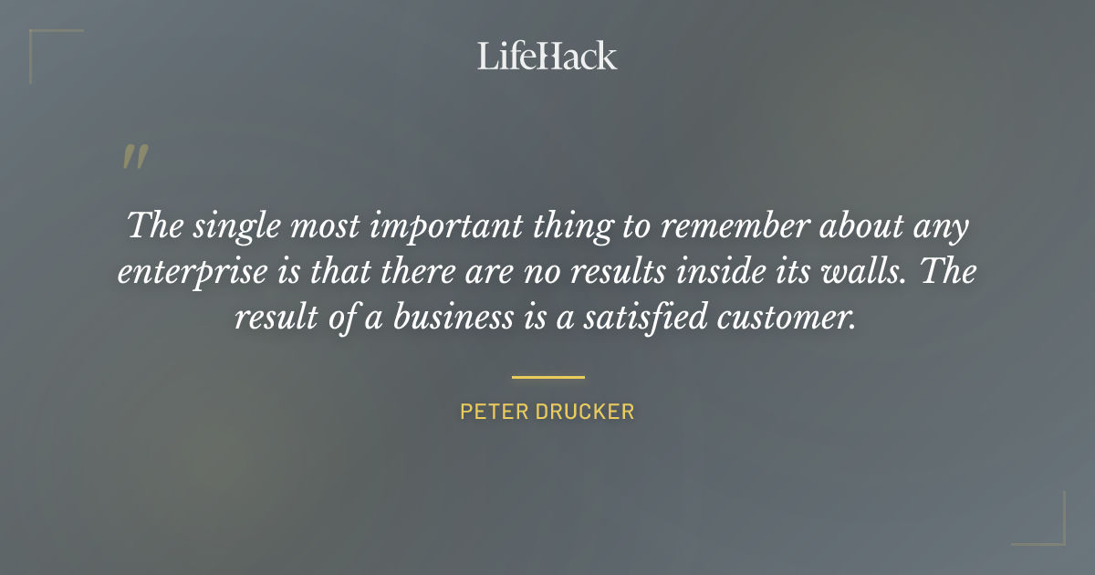 Quote by Peter Drucker