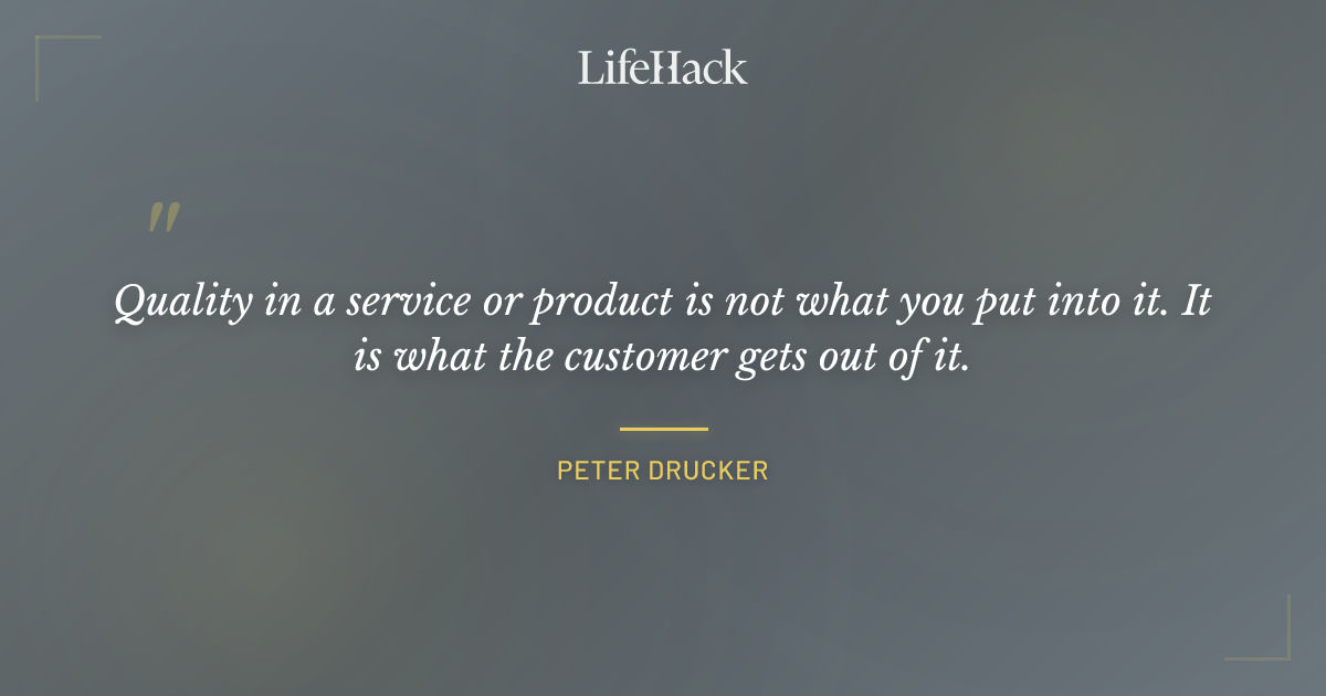 Quote by Peter Drucker
