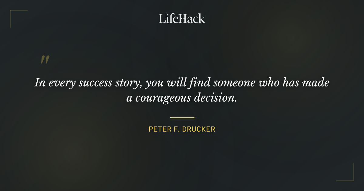 Quote by Peter F. Drucker