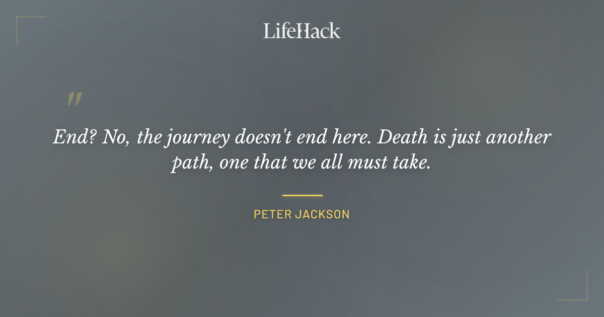 Quote by Peter Jackson