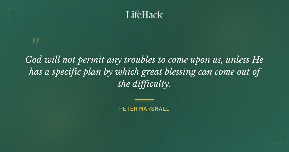 Quote by Peter Marshall