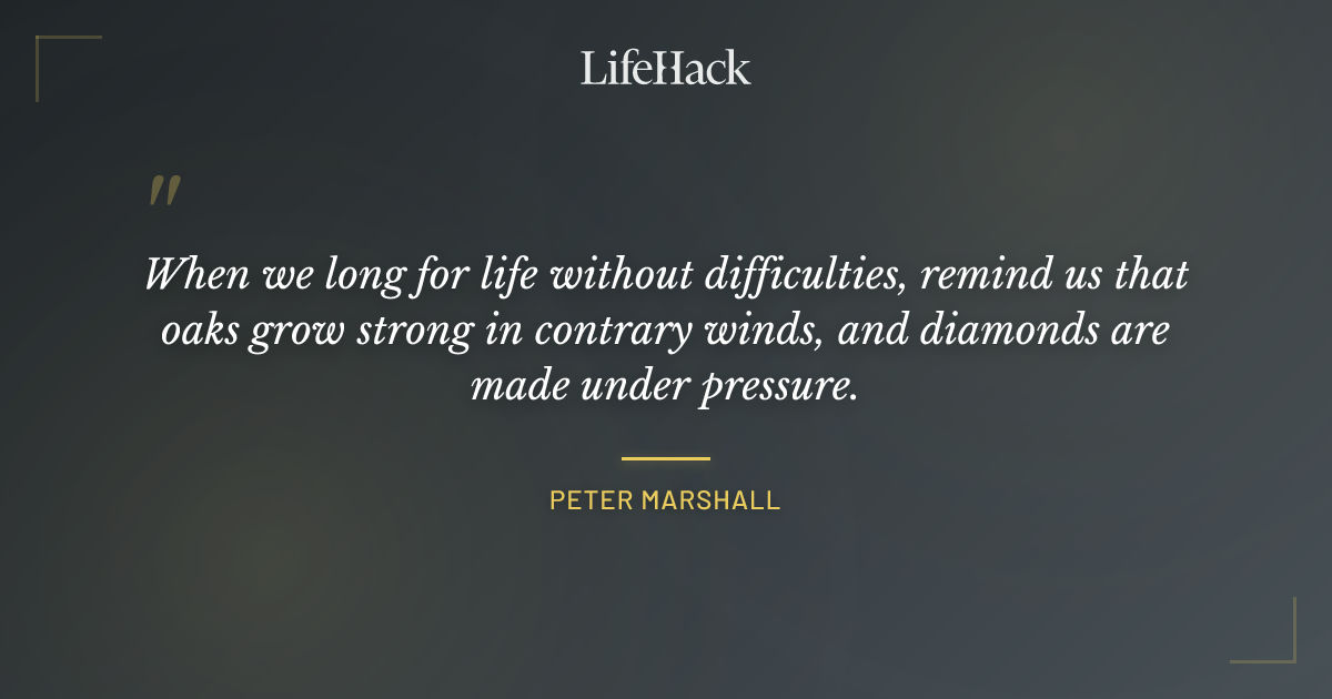 Quote by Peter Marshall