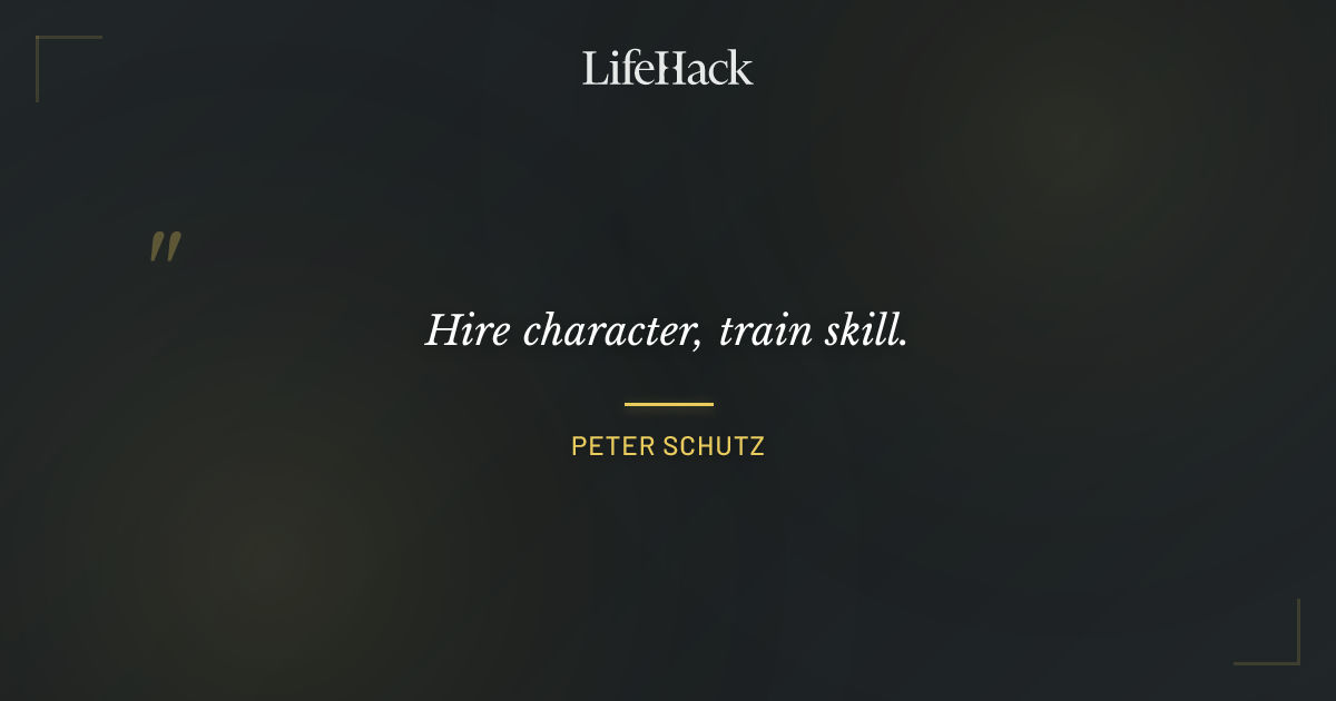 Quote by Peter Schutz