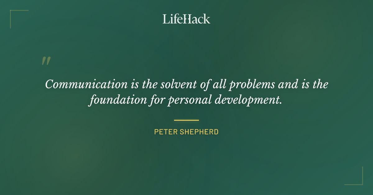 Quote by Peter Shepherd