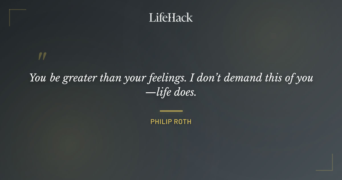 Quote by Philip Roth
