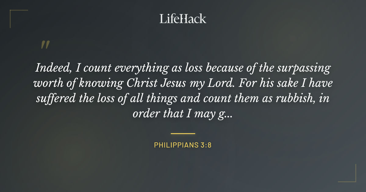 Quote by Philippians 3:8