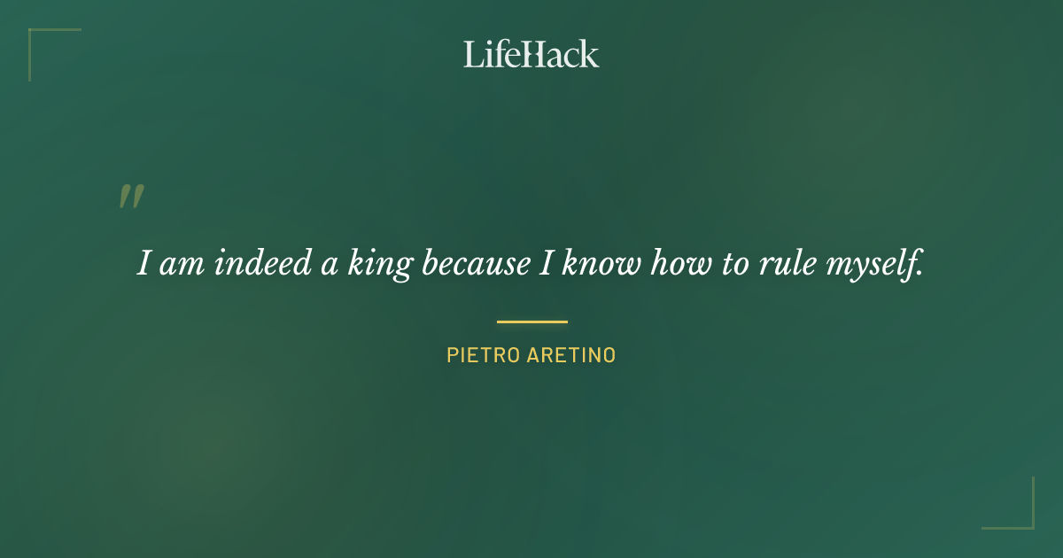 Quote by Pietro Aretino