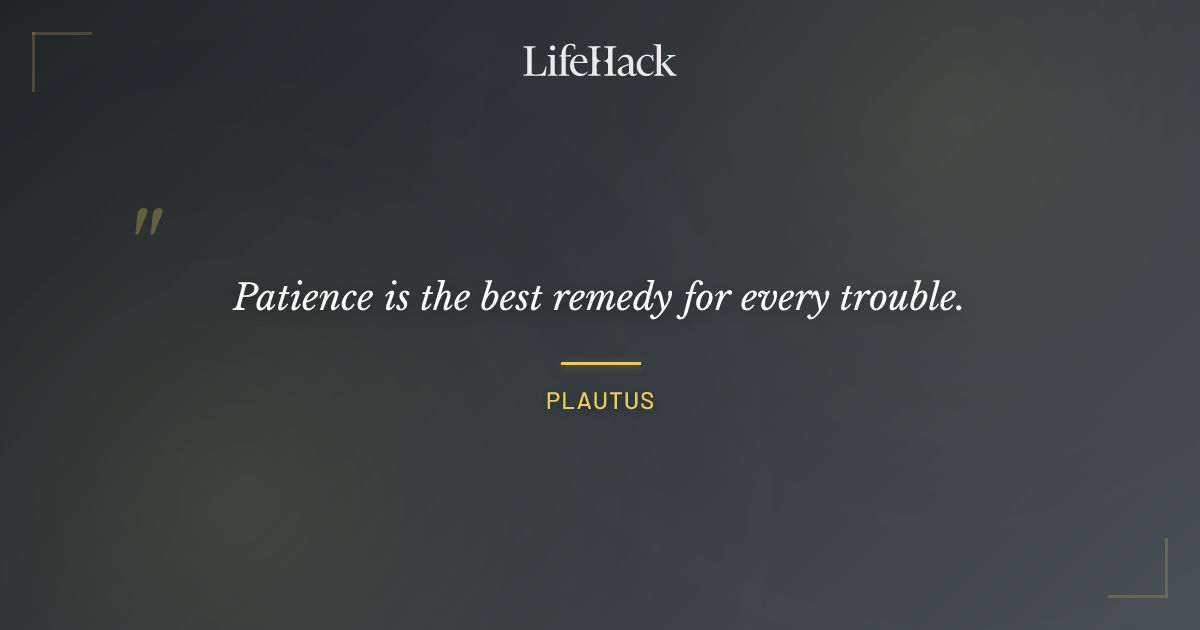 Quote by Plautus