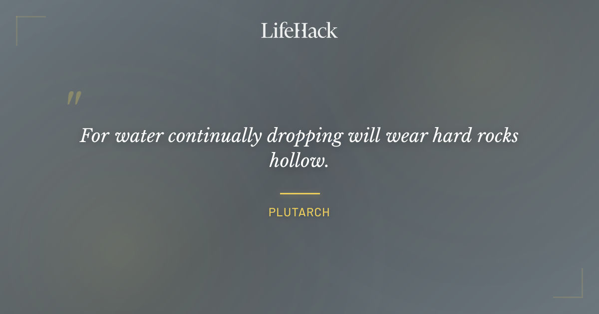 Quote by Plutarch