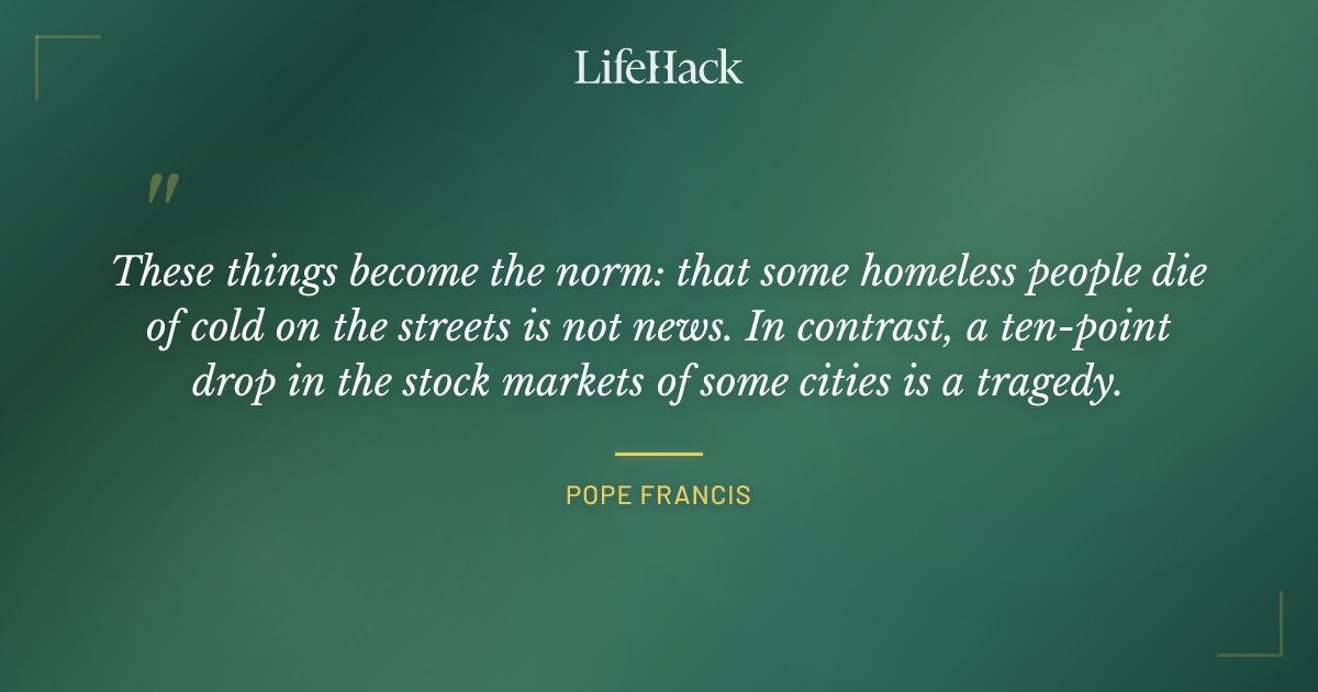 Quote by Pope Francis
