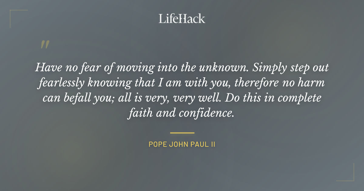 Quote by Pope John Paul II