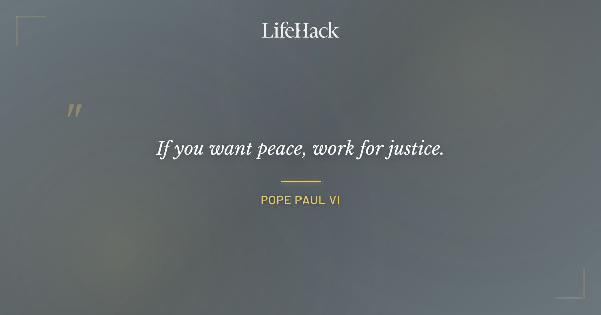 Quote by Pope Paul VI