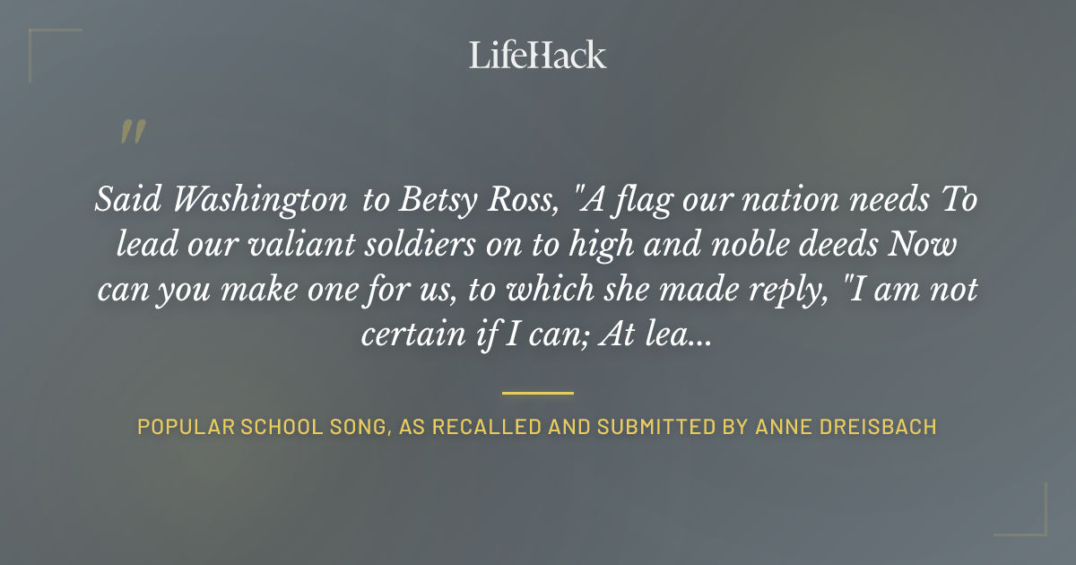 Quote by Popular school song, as recalled and submitted by Anne Dreisbach