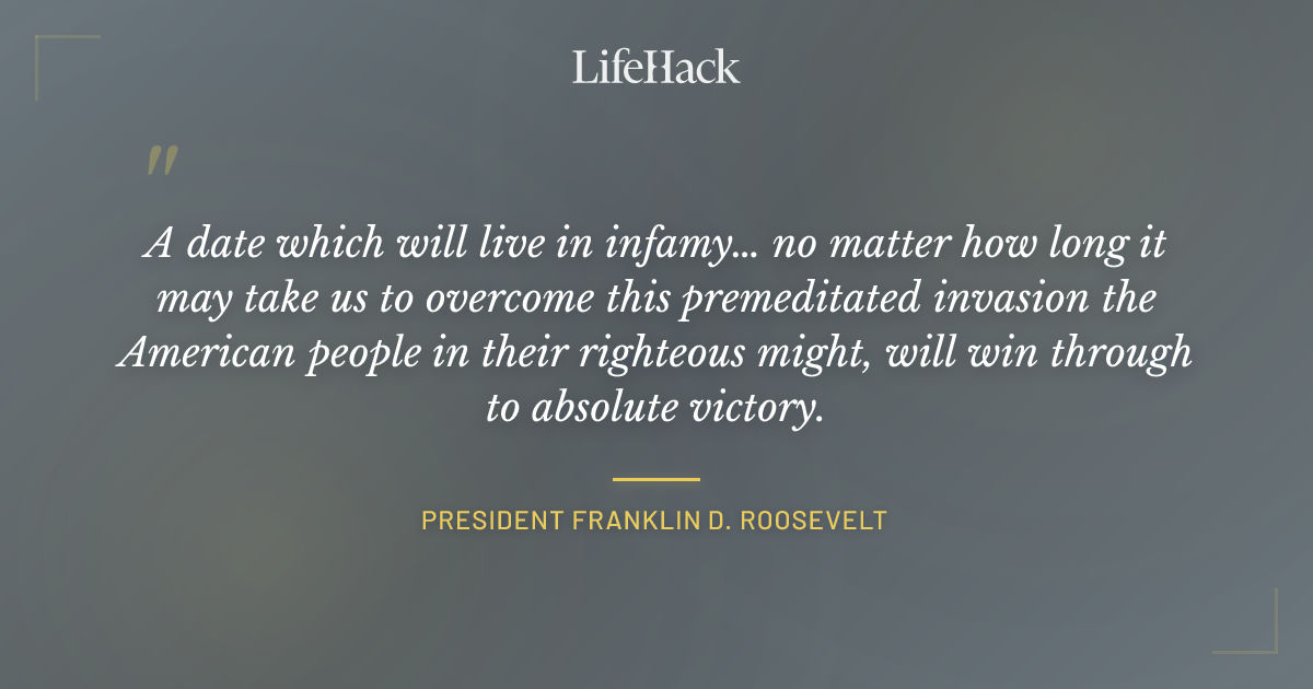 Quote by President Franklin D. Roosevelt