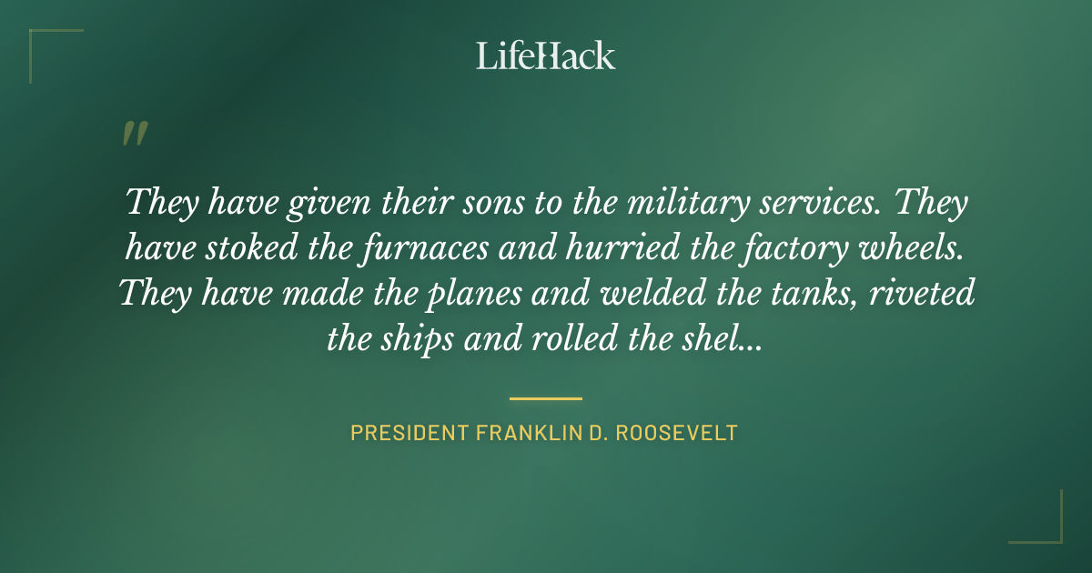 Quote by President Franklin D. Roosevelt