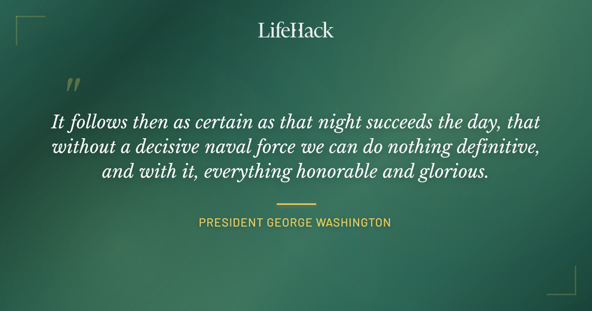 Quote by President George Washington