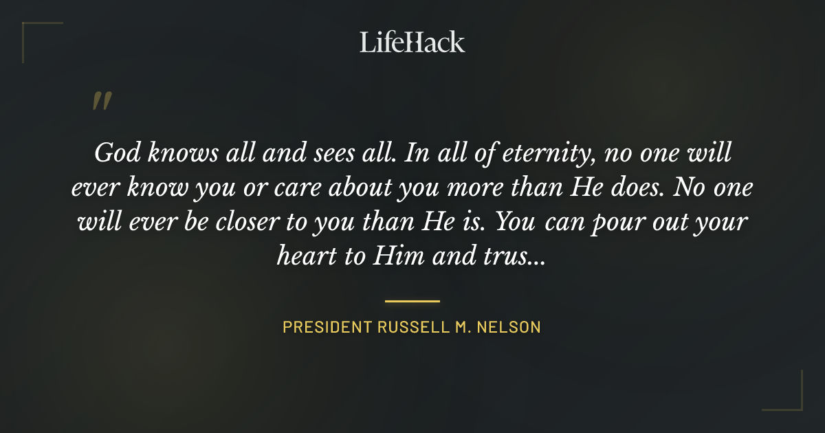 Quote by President Russell M. Nelson