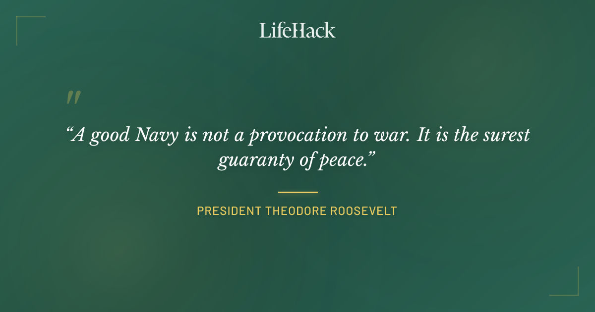 Quote by President Theodore Roosevelt