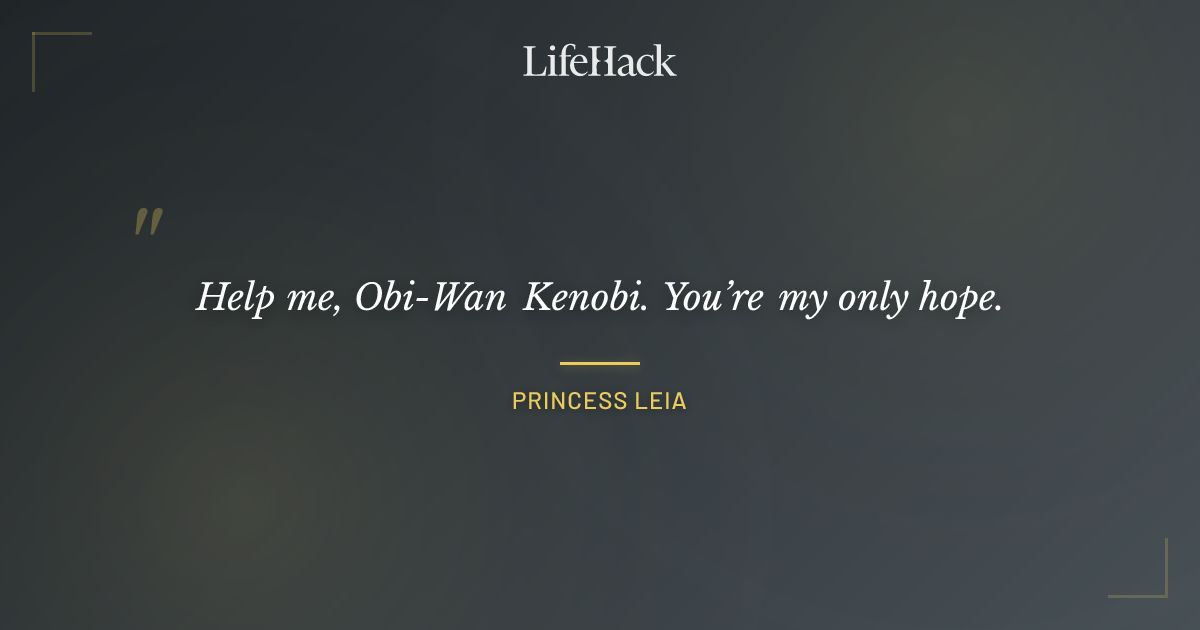 Quote by Princess Leia