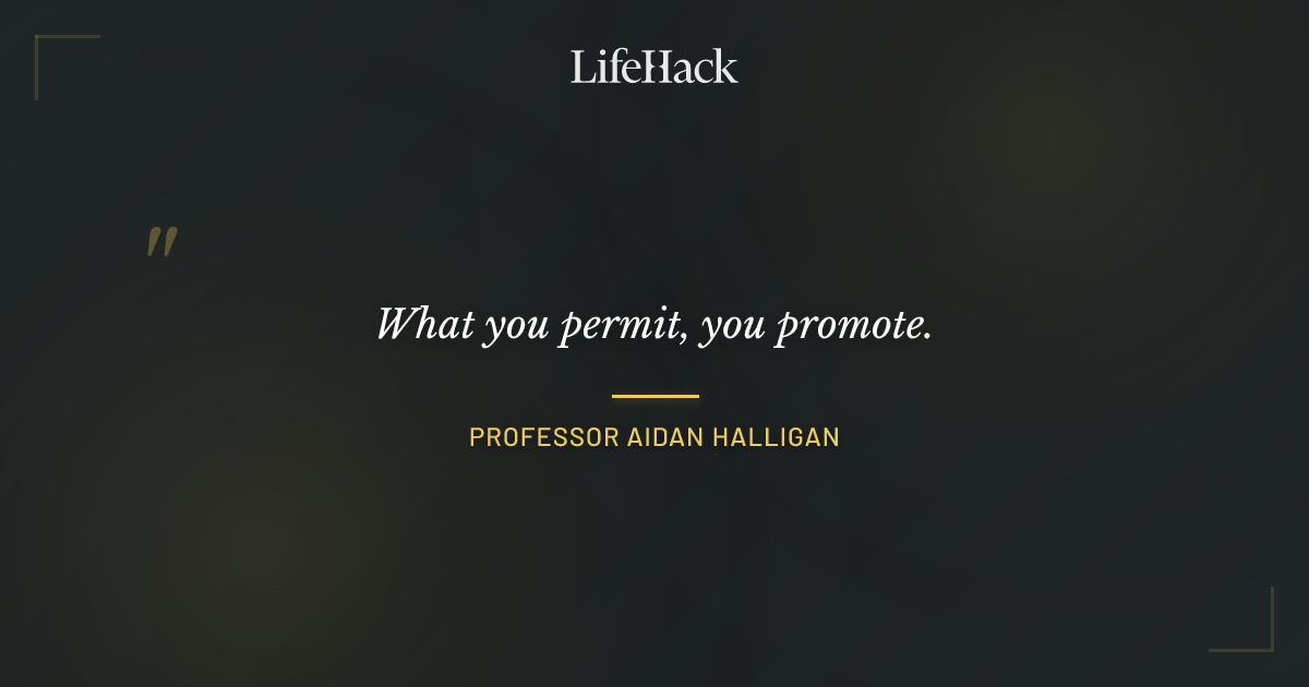 Quote by Professor Aidan Halligan