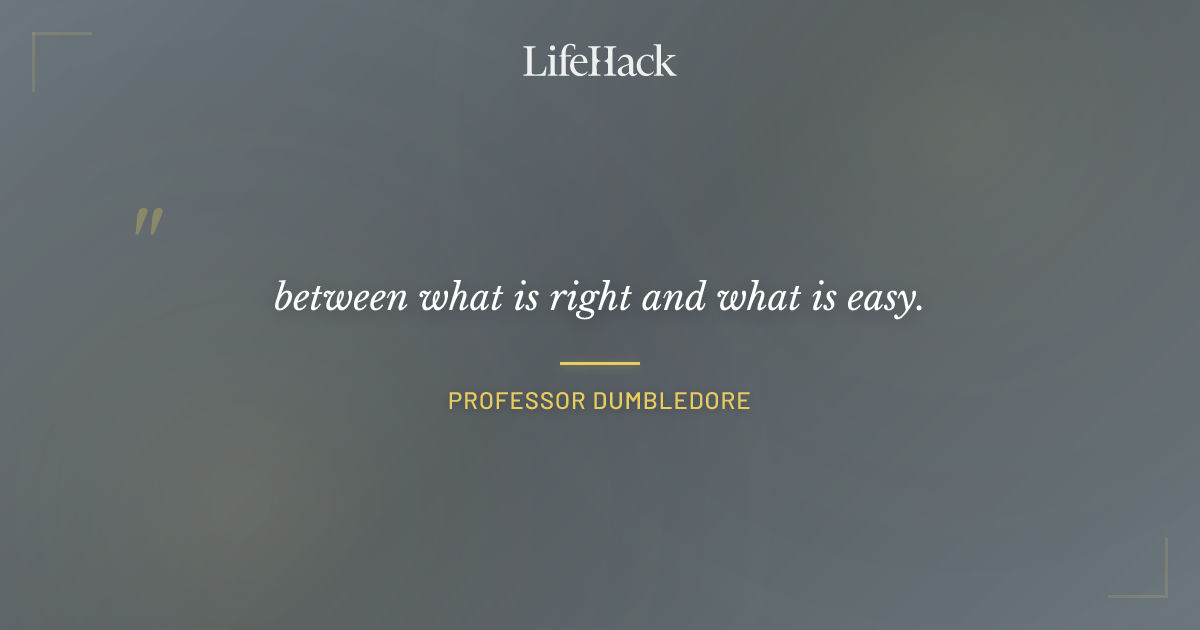 Quote by Professor Dumbledore