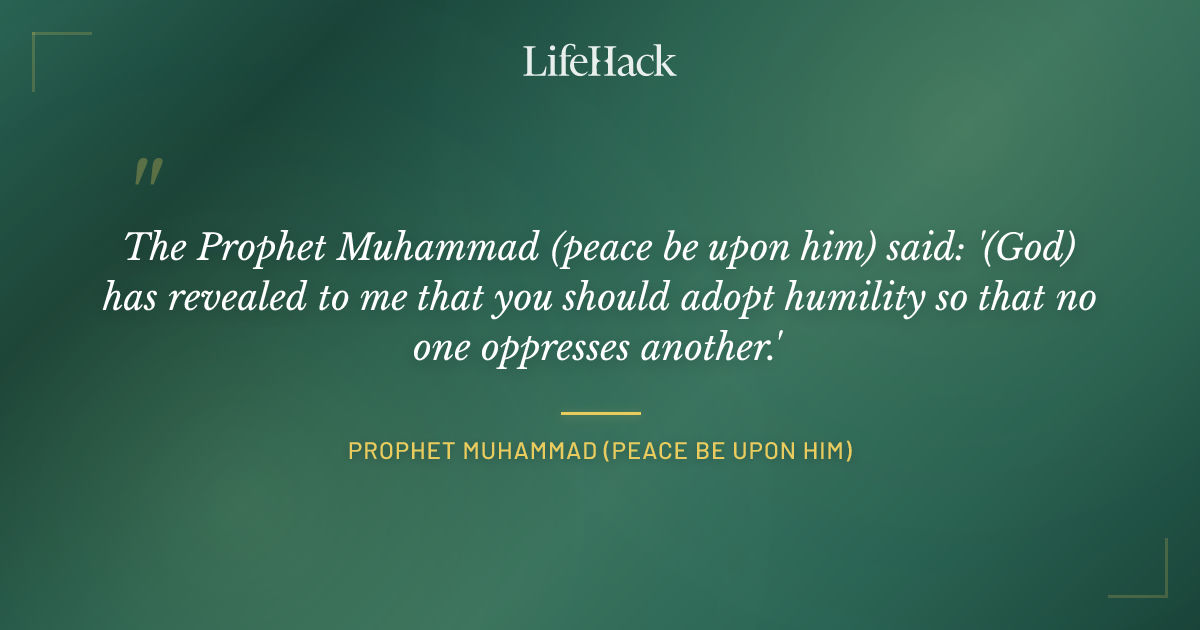 Quote by Prophet Muhammad (peace be upon him)