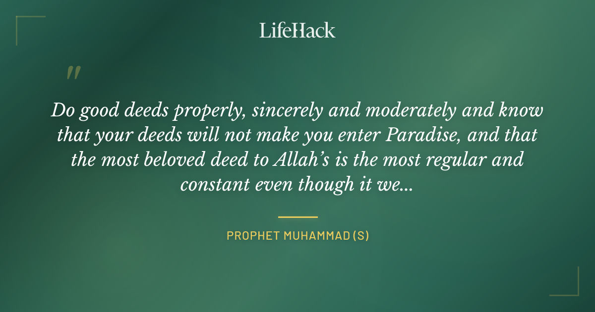 Quote by Prophet Muhammad (s)