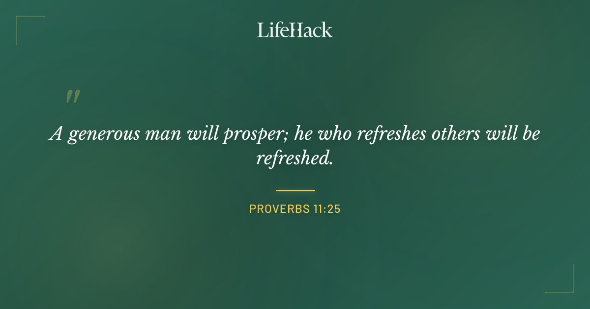 Quote by Proverbs 11:25