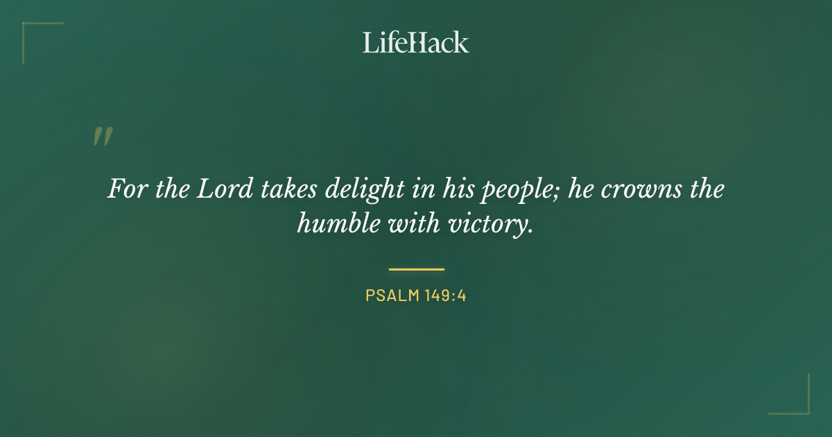 Quote by Psalm 149:4