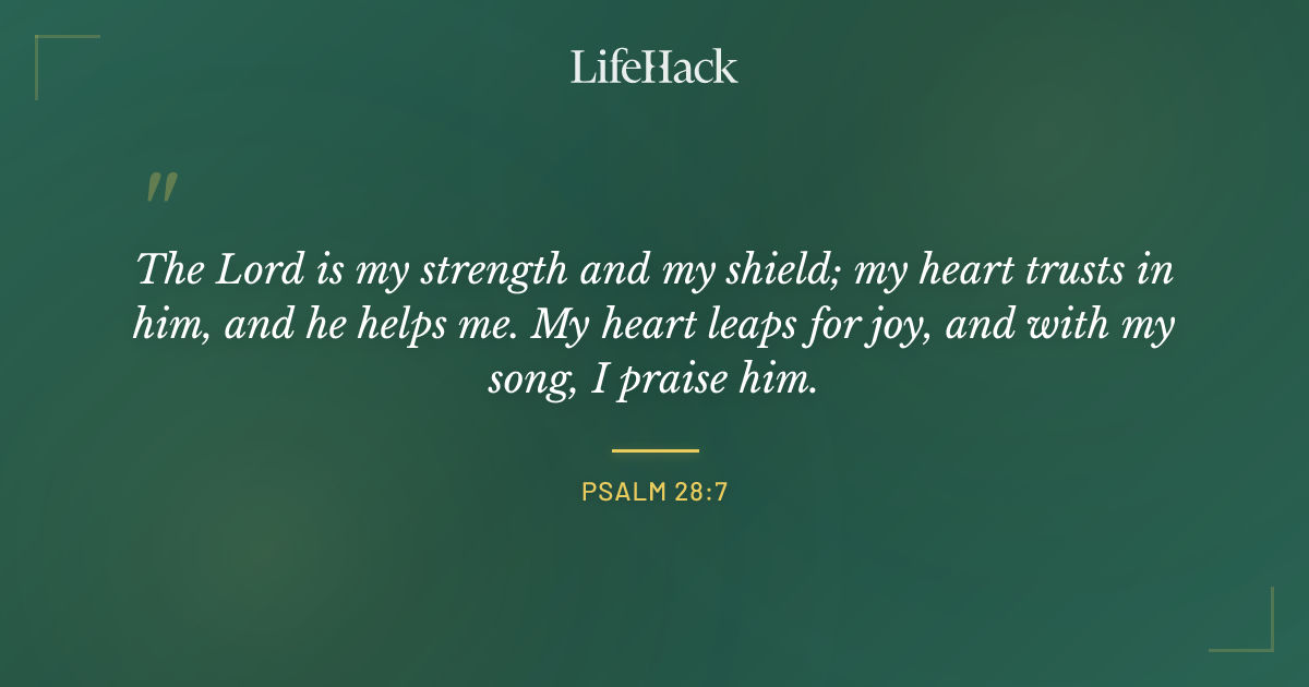 Quote by Psalm 28:7