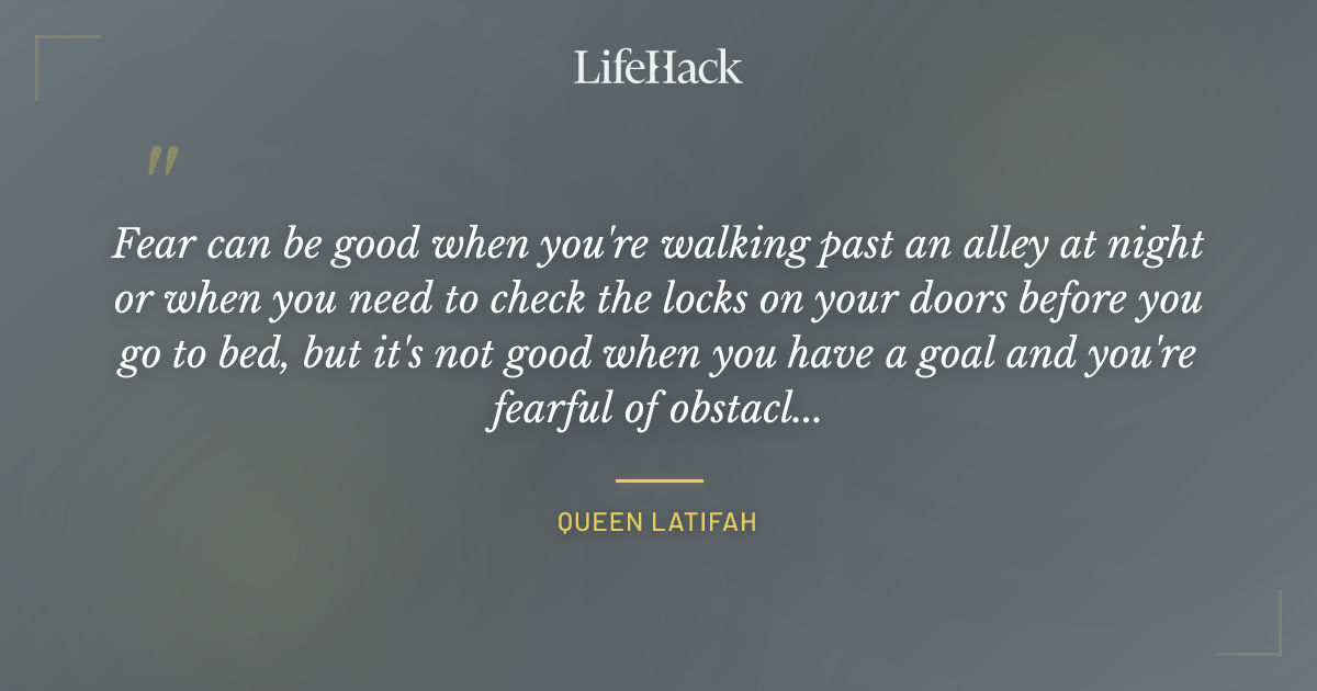 Quote by Queen Latifah
