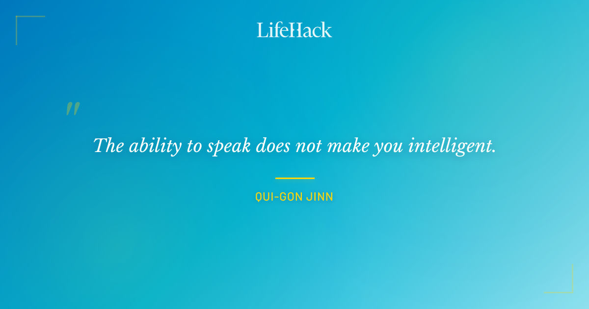 Quote by Qui-Gon Jinn