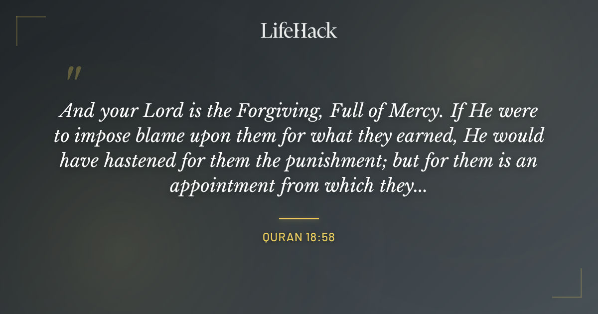 Quote by Quran 18:58