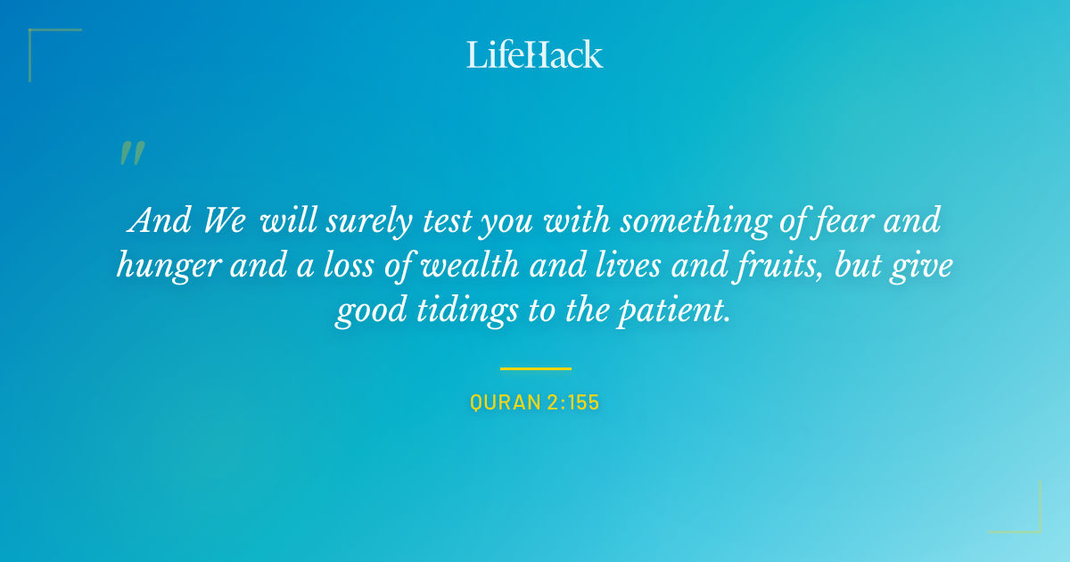 Quote by Quran 2:155