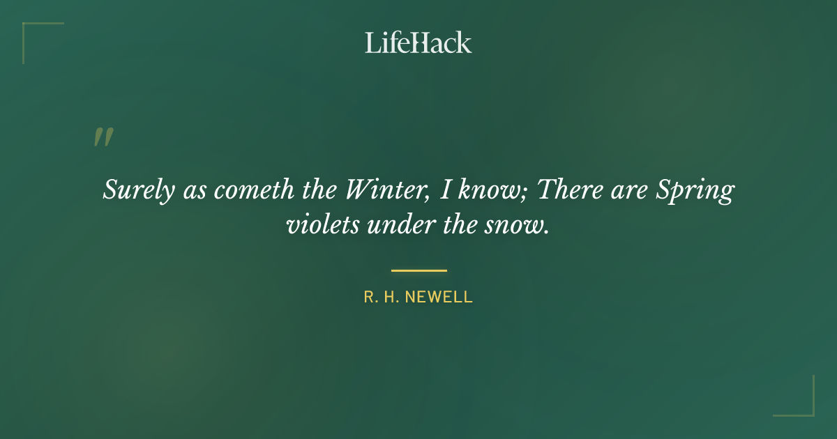 Quote by R. H. Newell
