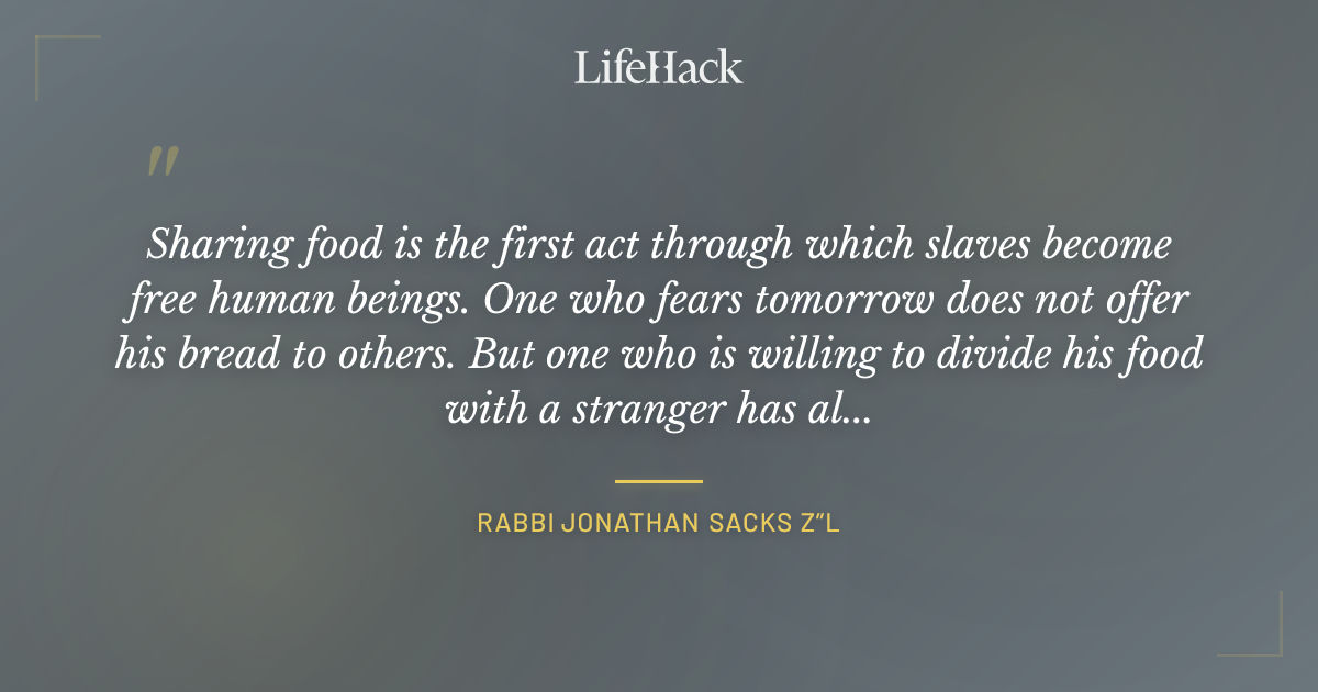 Quote by Rabbi Jonathan Sacks z”l
