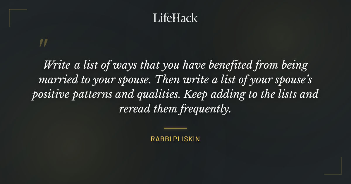 Quote by Rabbi Pliskin