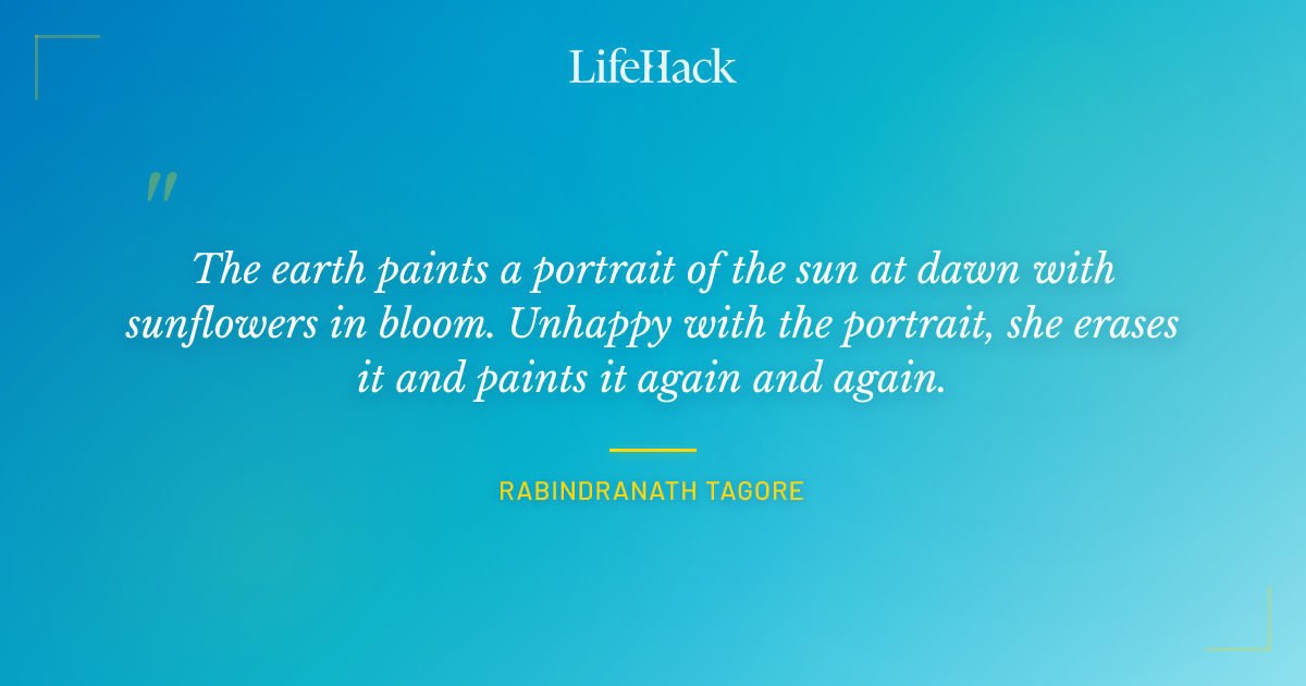 Quote by Rabindranath Tagore