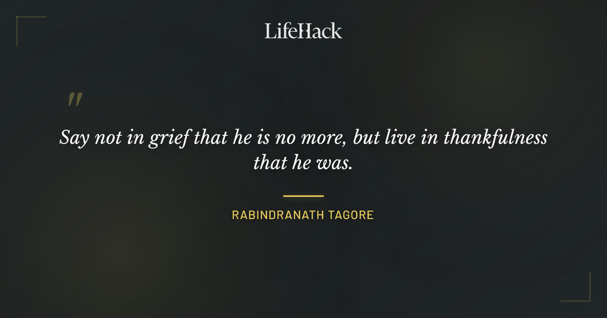Quote by Rabindranath Tagore