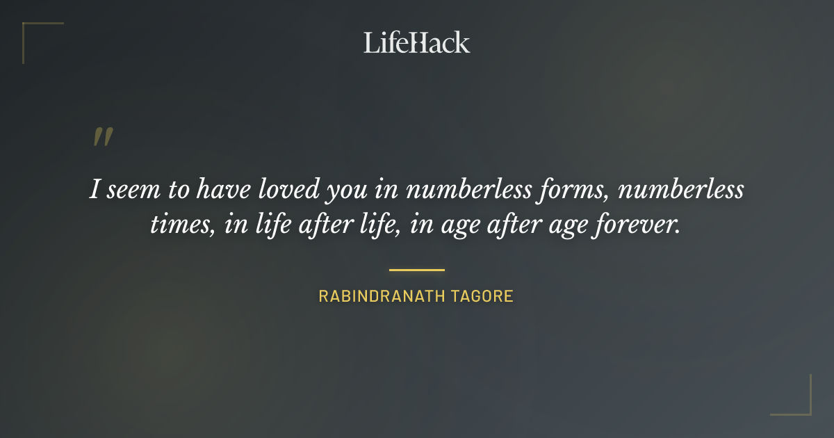 Quote by Rabindranath Tagore