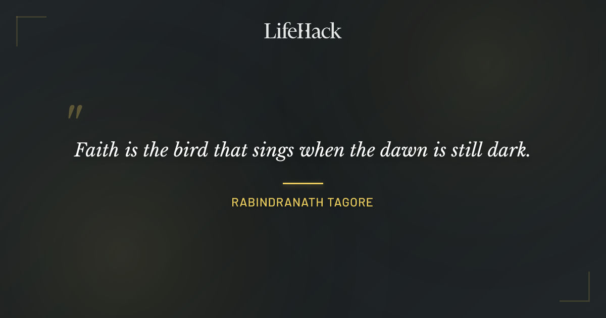 Quote by Rabindranath Tagore
