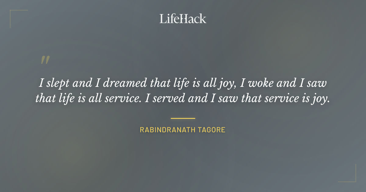 Quote by Rabindranath Tagore