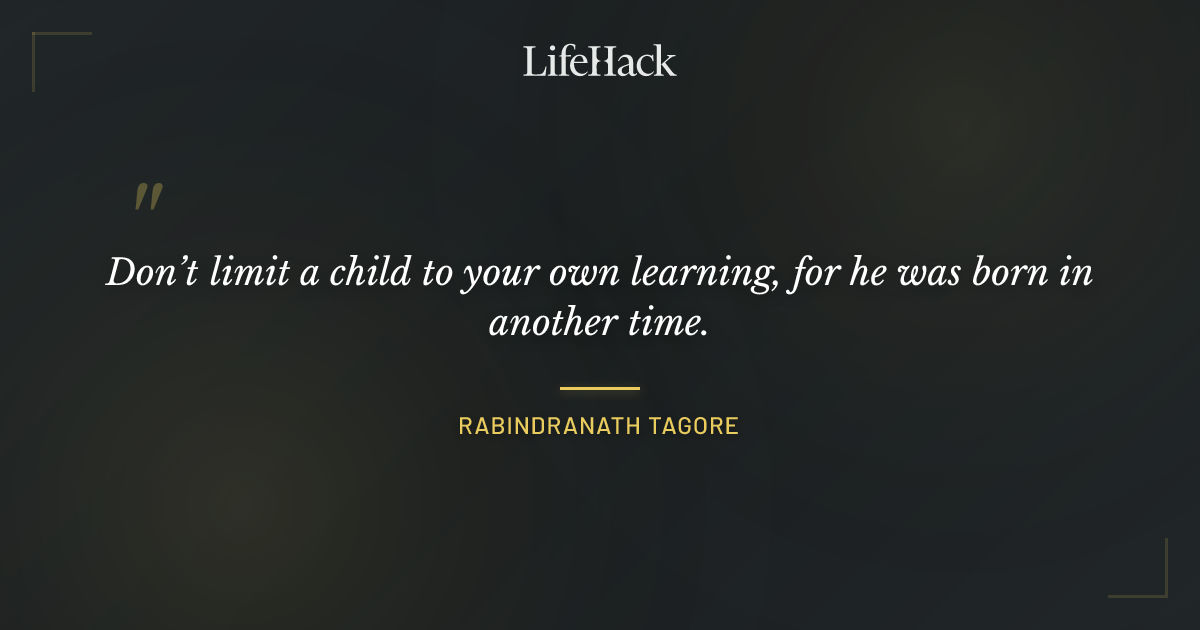 Quote by Rabindranath Tagore