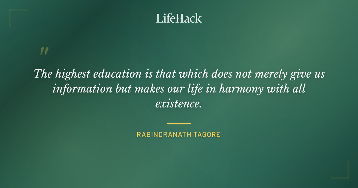 Quote by Rabindranath Tagore
