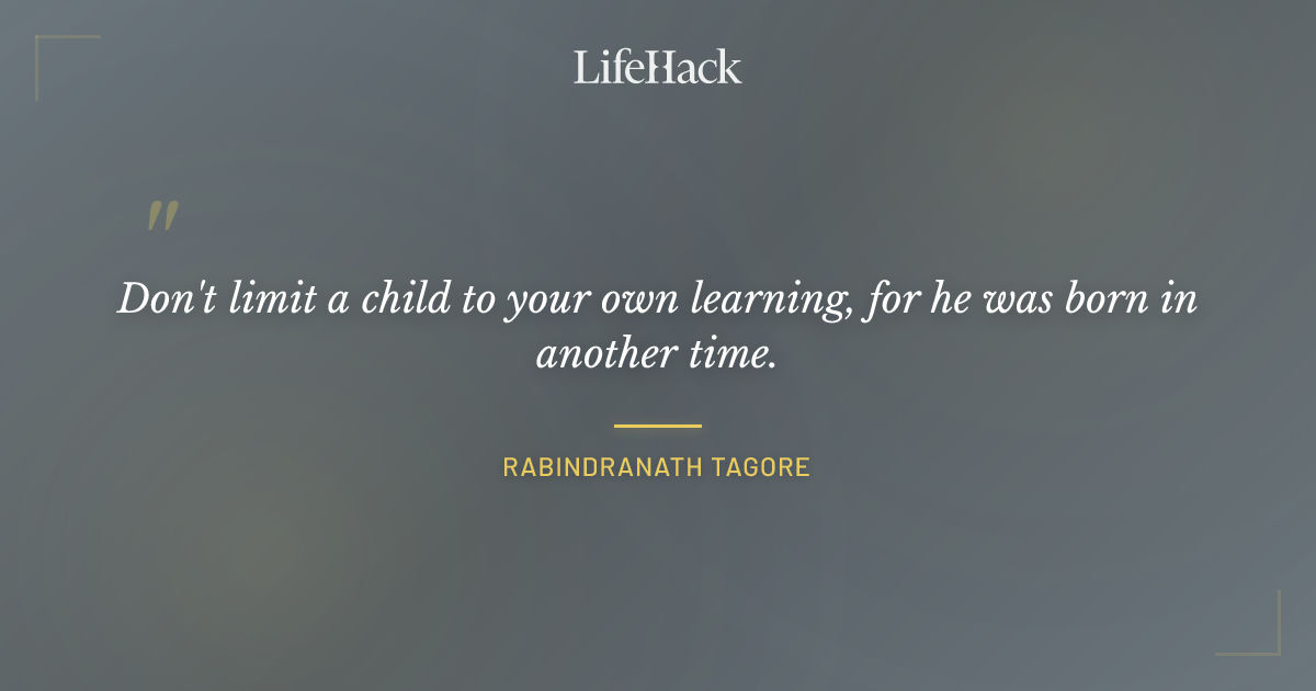 Quote by Rabindranath Tagore